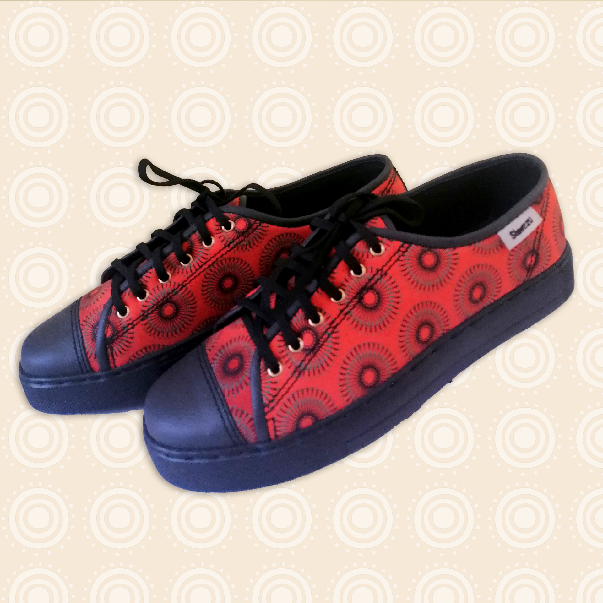 Shwezu Sneakers with fabric vamp